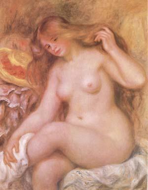 Pierre-Auguste Renoir Bather with Long Blonde Hair (mk09) France oil painting art